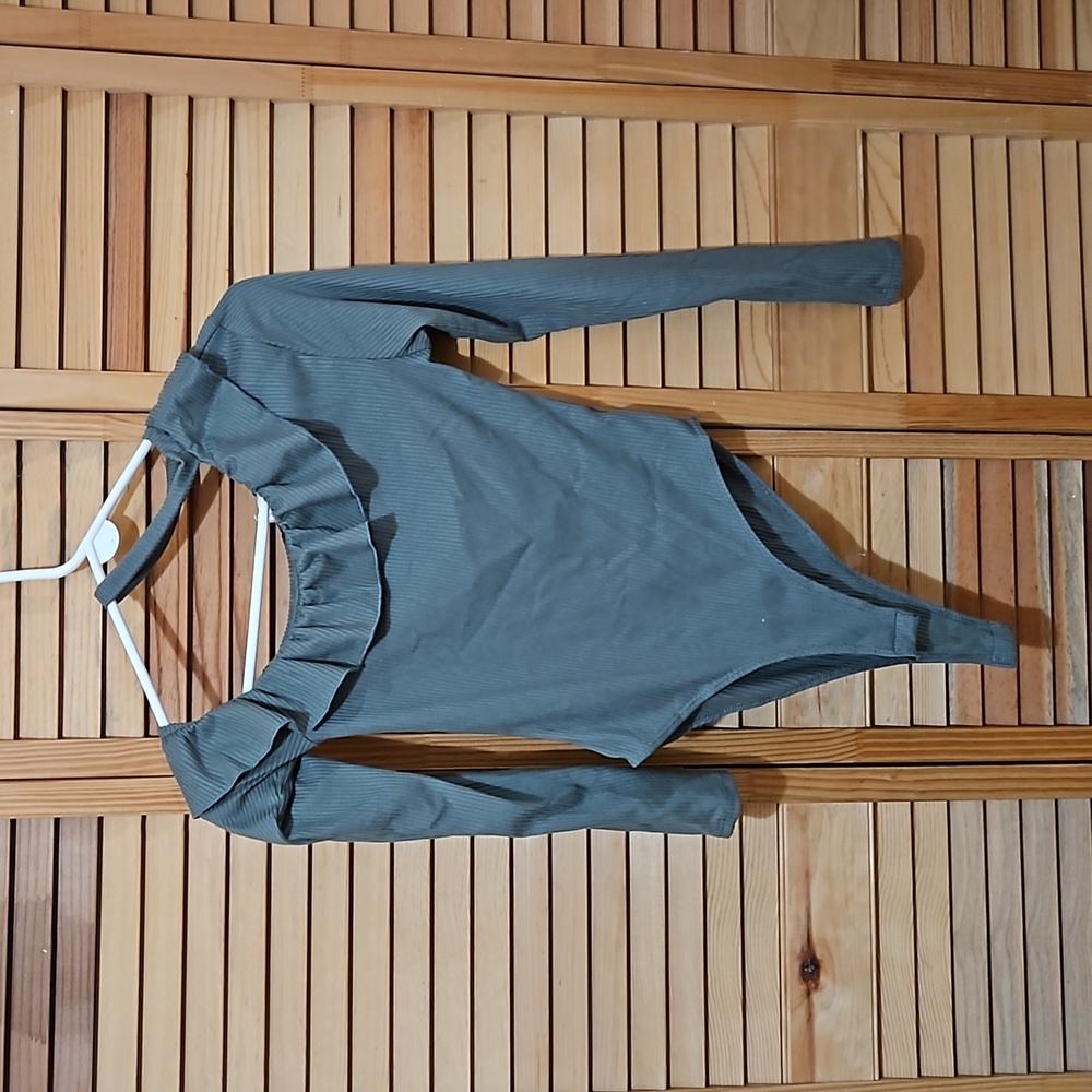 A unique green bodysuit